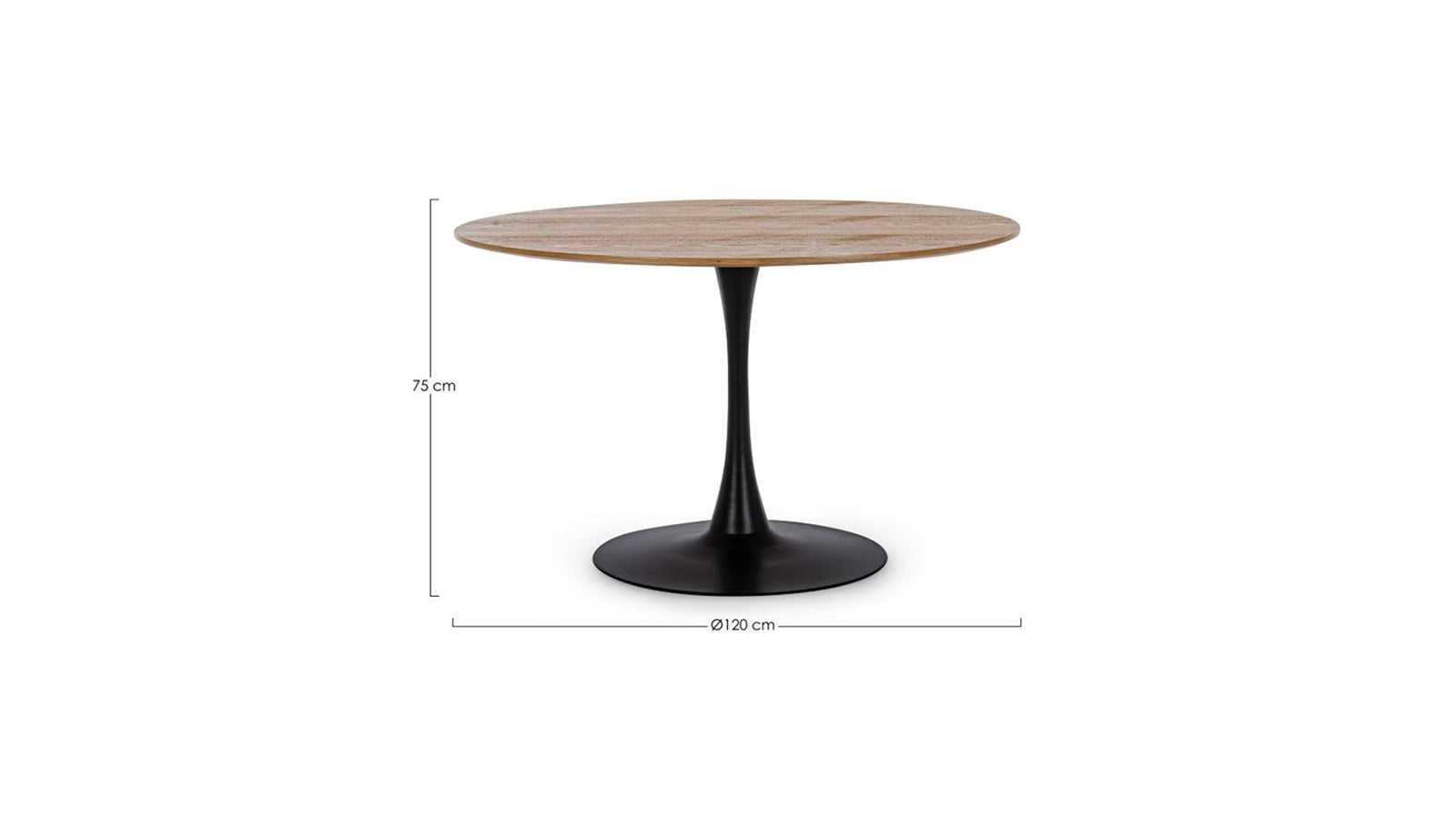 Bloom 120 nero e legno