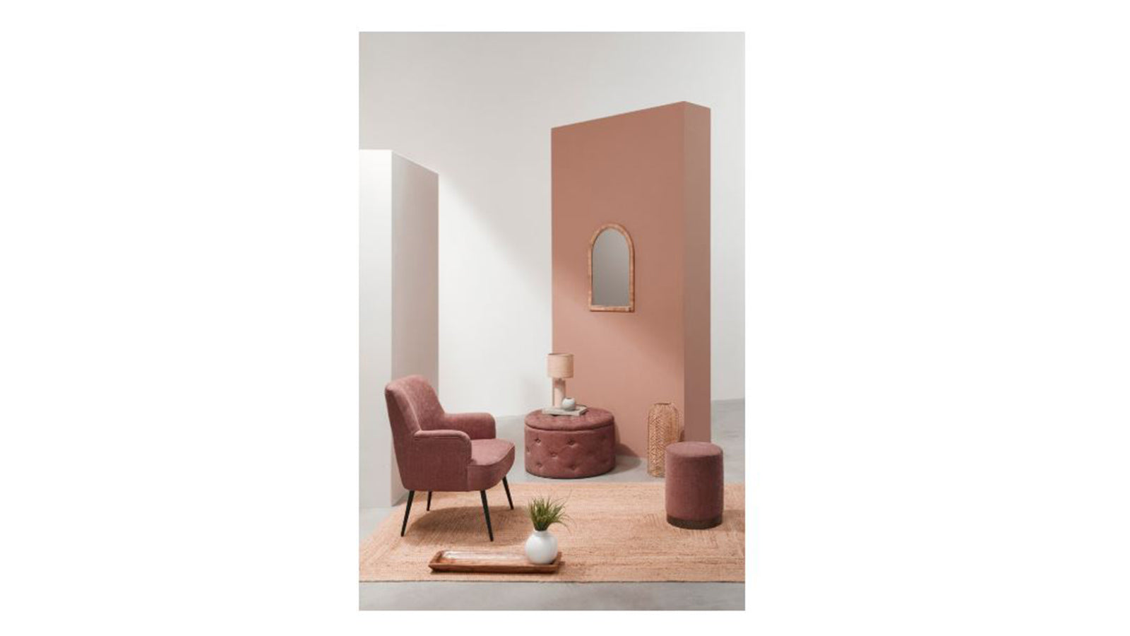 Poltrona ernestine dark rose