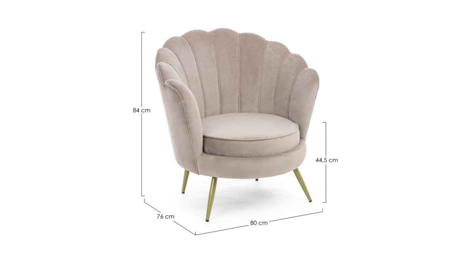 Poltrona giliola grigio chiaro