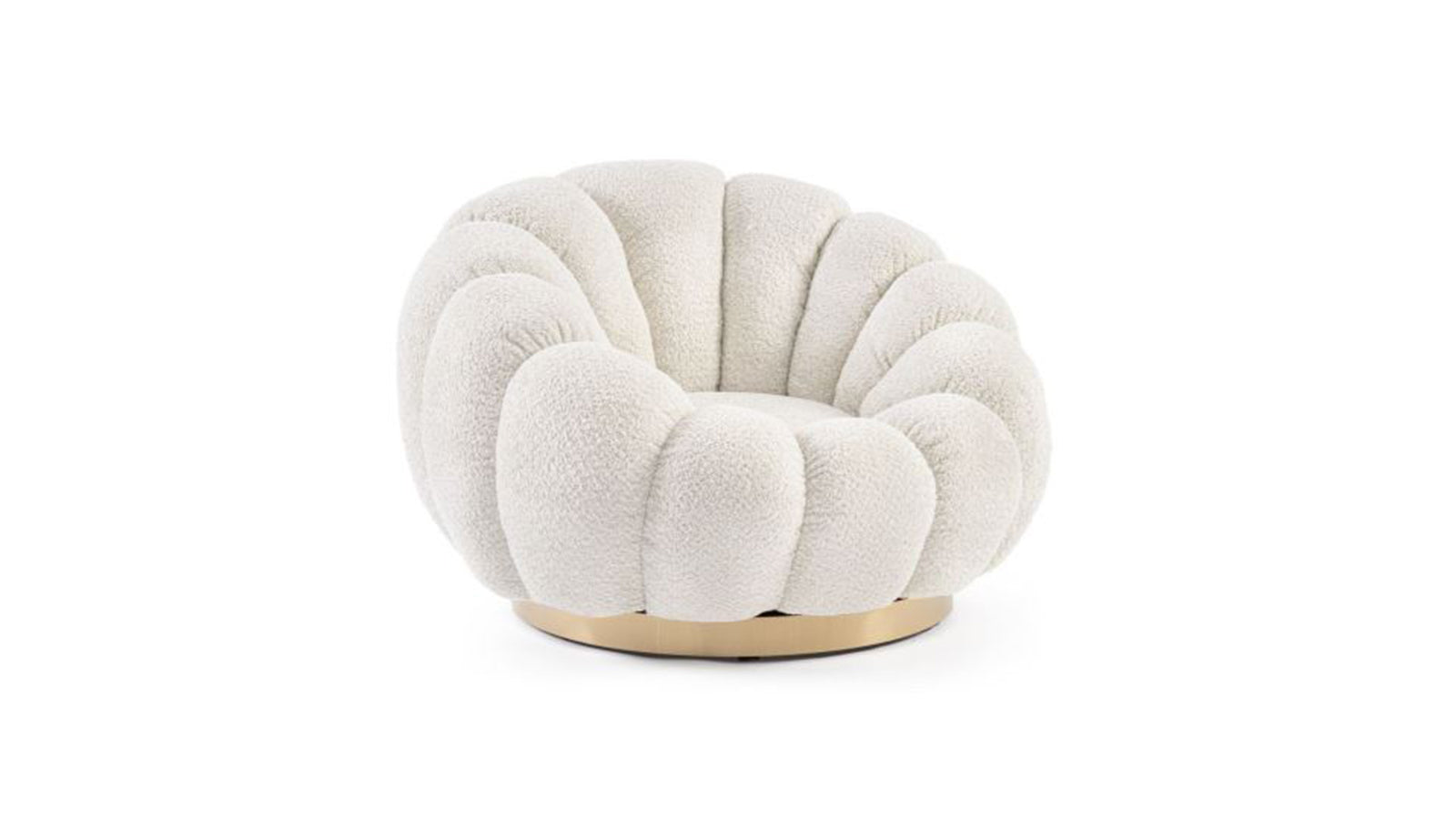 Poltrona girevole florel naturale