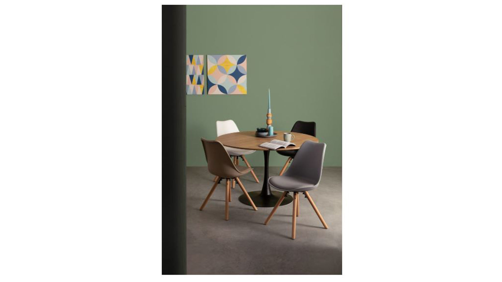 Bloom 120 nero e legno