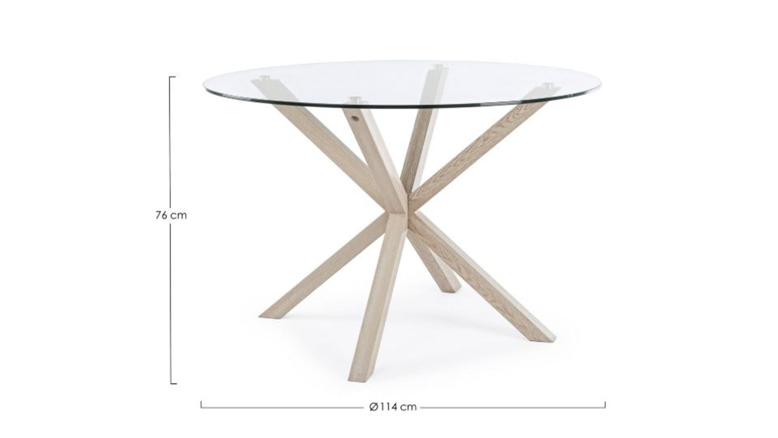 May rotondo effetto legno