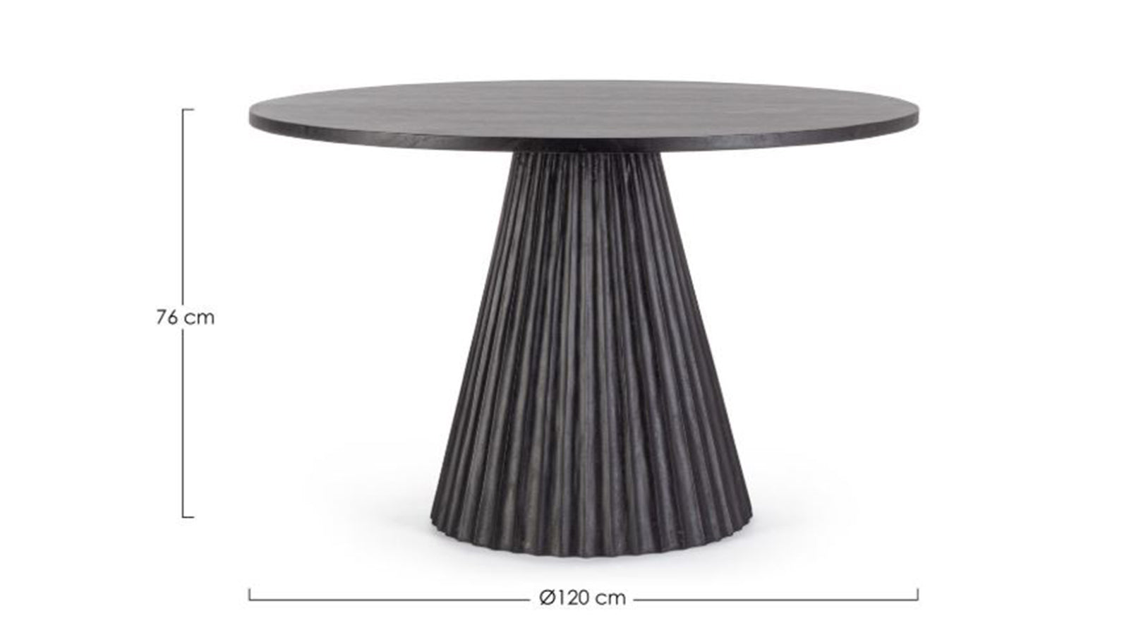 Orissa rotondo nero