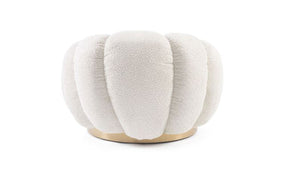 Poltrona girevole florel naturale