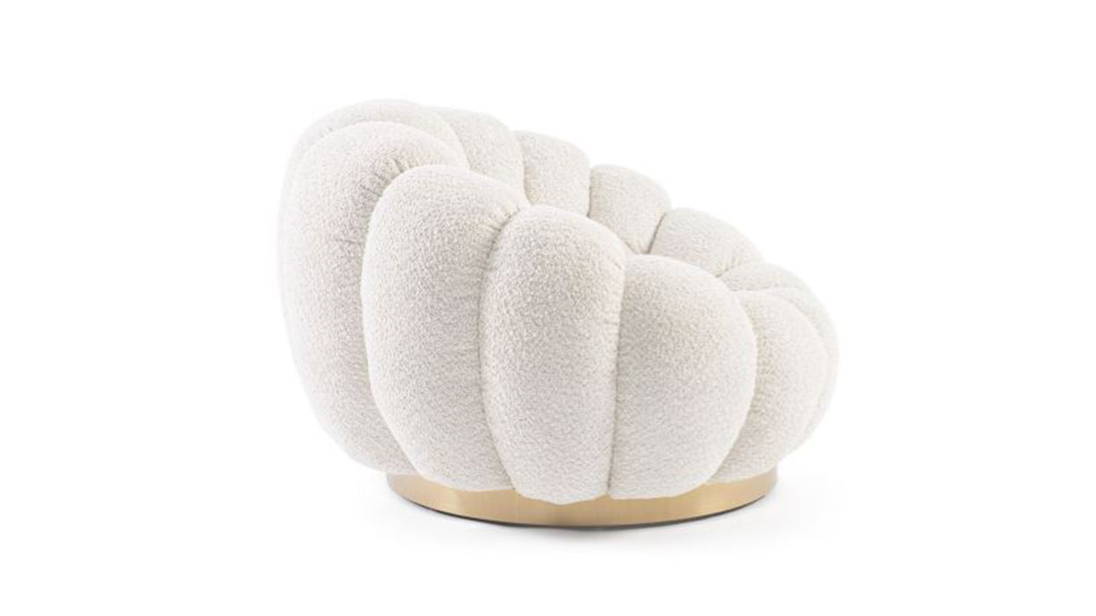 Poltrona girevole florel naturale