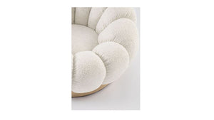 Poltrona girevole florel naturale