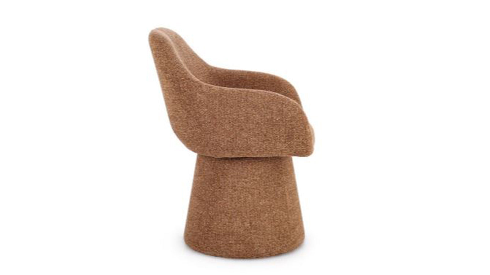 Poltrona girevole antara terracotta