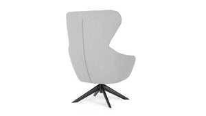Poltrona girevole hailey grigio