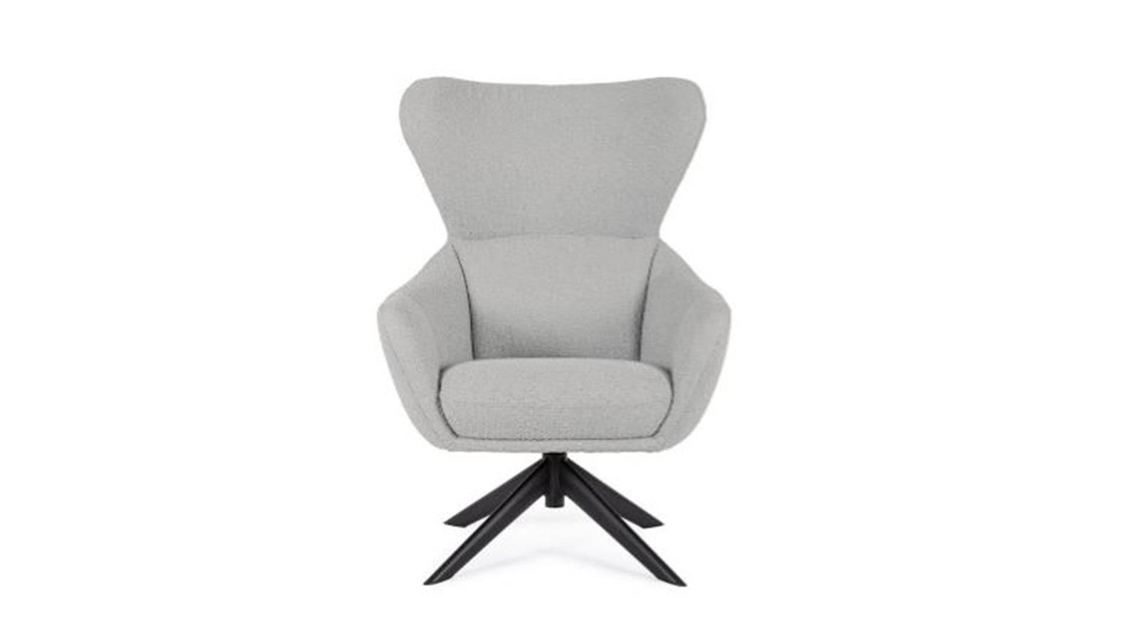 Poltrona girevole hailey grigio