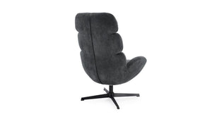 Poltrona girevole violante nero