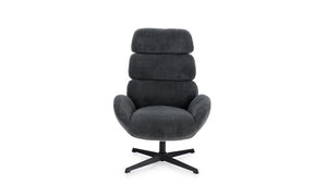 Poltrona girevole violante nero