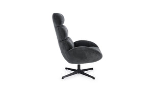 Poltrona girevole violante nero