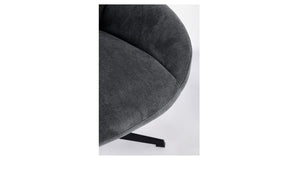 Poltrona girevole violante nero