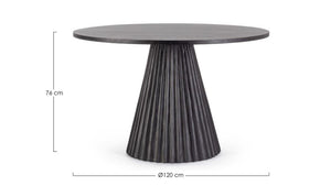 Orissa rotondo nero